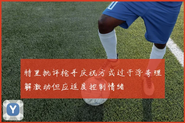 特里批评枪手庆祝方式过于浮夸理解激动但应适度控制情绪
